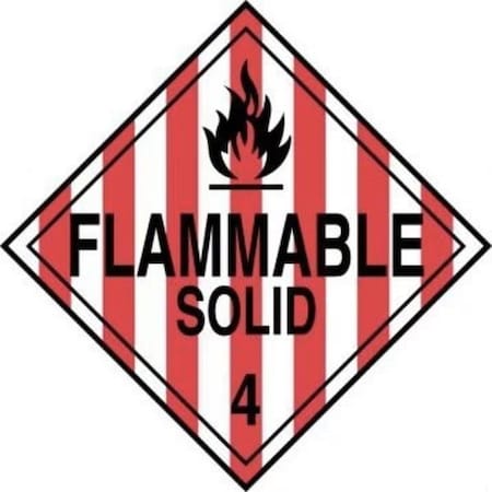 Accuform DOT PLACARD HAZARD CLASS 4 MPL401CT100 MPL401CT100